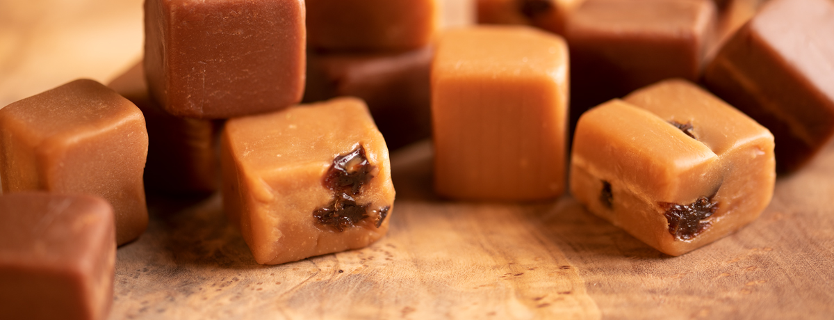 delicious fudge in a selection of flavours
