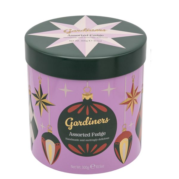 Baubles Assorted Fudge Tin - Honeycomb/Salted Caramel 300g