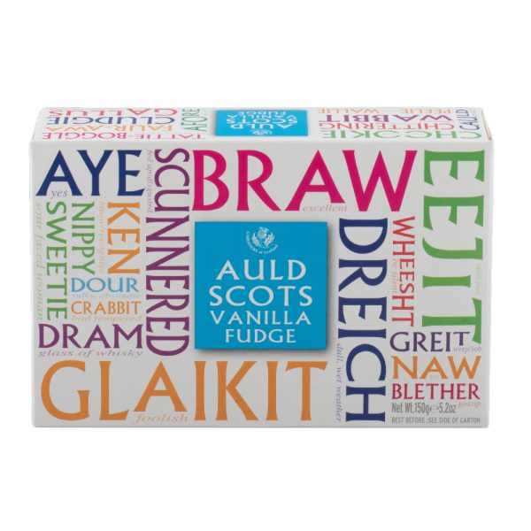 Auld Scots Words Vanilla Fudge 150g Carton