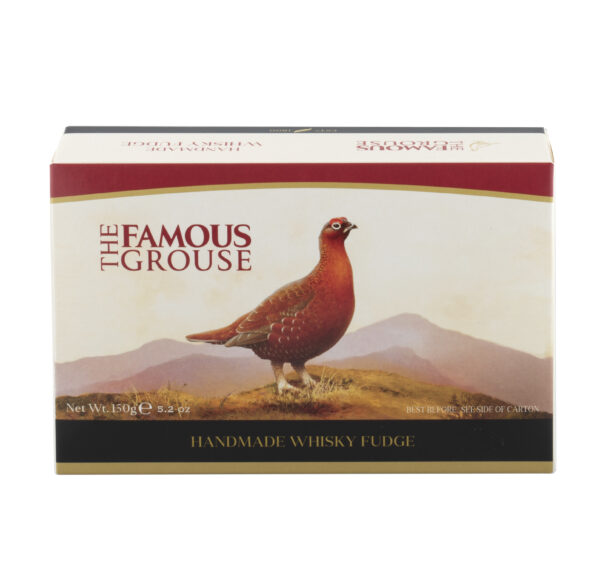 Famous grouse fudge carton