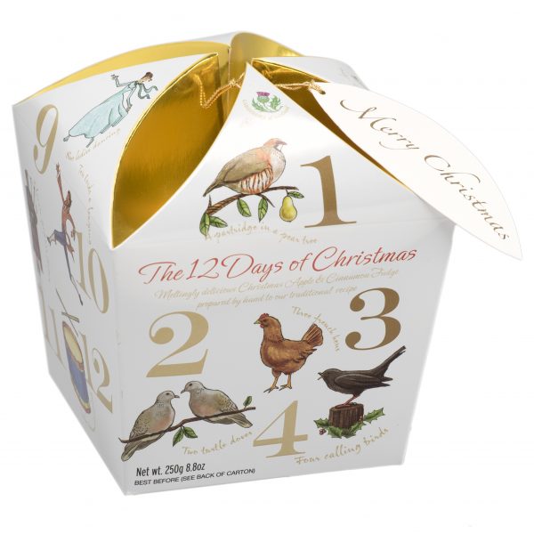 12 days of christmas fudge carton