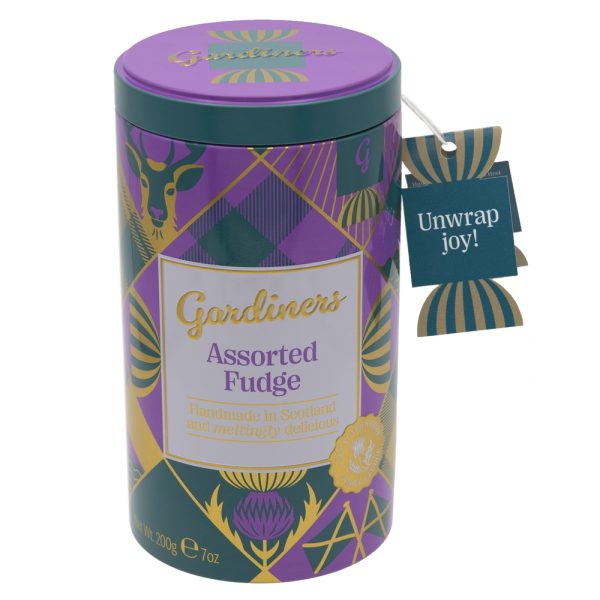 NEW Assorted Fudge Tartan Tin 200g