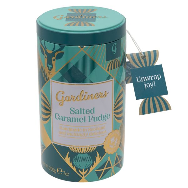 NEW Sea Salt & Caramel Tartan Tin 200g