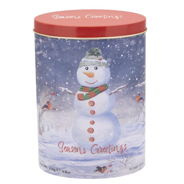 Christmas Snowman Vanilla Fudge Tin 250g
