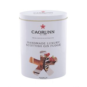 Caorunn Scottish gin fudge tin