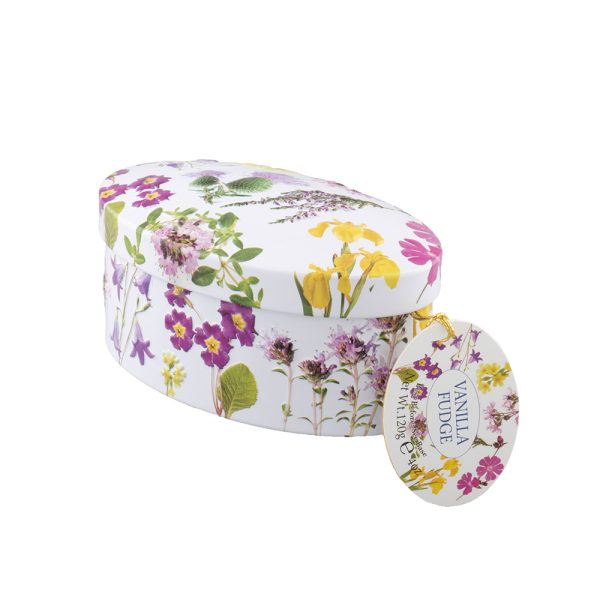 Scottish Wildflower Vanilla Fudge Tin 120g